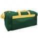 USA Made Poly Travel Carry On Duffels, Hunter Green-Gold, 8006729-02-AS5