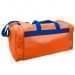 USA Made Poly Travel Carry On Duffels, Orange-Royal Blue, 8006729-02-AX3