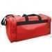 USA Made Poly Travel Carry On Duffels, Red-Black, 8006729-02-AZR