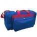 USA Made Poly Vacation Carryon Duffel Bags, Royal Blue-Red, 8006729-A02