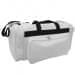 USA Made Poly Vacation Carryon Duffel Bags, White-Black, 8006729-A3R