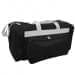 USA Made Poly Vacation Carryon Duffel Bags, Black-White, 8006729-AO4