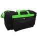 USA Made Poly Vacation Carryon Duffel Bags, Black-Lime, 8006729-AOY