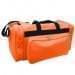 USA Made Poly Vacation Carryon Duffel Bags, Orange-Black, 8006729-AXR
