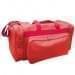 USA Made Poly Vacation Carryon Duffel Bags, Red-Red, 8006729-AZ2