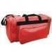 USA Made Poly Vacation Carryon Duffel Bags, Red-Black, 8006729-AZR