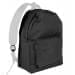 USA Made Nylon Poly Backpack Knapsacks, Black-White, 8960-AO4