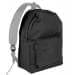 USA Made Nylon Poly Backpack Knapsacks, Black-Grey, 8960-AOU