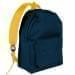 USA Made Nylon Poly Backpack Knapsacks, Navy-Gold, 8960-AW5
