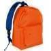 USA Made Nylon Poly Backpack Knapsacks, Orange-Royal Blue, 8960-AX3