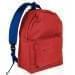 USA Made Nylon Poly Backpack Knapsacks, Red-Royal Blue, 8960-AZ3
