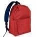 USA Made Nylon Poly Backpack Knapsacks, Red-Navy, 8960-AZZ