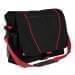 USA Made Nylon Poly Shoulder Bike Bags, Black-Red, 9001197-AO2