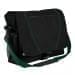 USA Made Nylon Poly Shoulder Bike Bags, Black-Hunter Green, 9001197-AOV