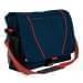 USA Made Nylon Poly Shoulder Bike Bags, Navy-Red, 9001197-AW2