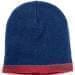 USA Made Knit Stripe Beanie Navy Dark Red,  99B824-NVY-DRD