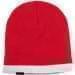 USA Made Knit Stripe Beanie Red White,  99B824-RED-WHT