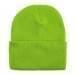 USA Made Solid Knit Ski Hat Safety Green,  99C176-SGR