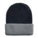 USA Made Knit Cuff Hat Black Grey,  99C244-BLK-GRY