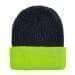 USA Made Knit Cuff Hat Black Safety Green,  99C244-BLK-SGR
