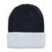 USA Made Knit Cuff Hat Black White,  99C244-BLK-WHT