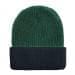 USA Made Knit Cuff Hat Forest Green Black,  99C244-HGR-BLK