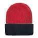 USA Made Knit Cuff Hat Red Black,  99C244-RED-BLK