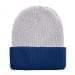 USA Made Knit Cuff Hat White Navy,  99C244-WHT-NVY