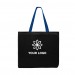Screen Printed USA Made Black/Royal Dyed Canvas T Bottom Long Handles