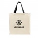 Screen Printed USA Made Natural/Black Zipper Pocket Natural Canvas T Bottom