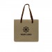 Screen Printed USA Made Natural Leather Handle Zipper Pocket Natural Canvas Tote Screen Printed USA Made Natural Leather Handle Zipper Pocket Natural Canvas Tote