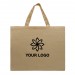 Screen Printed USA Made Natural Natural Canvas Flat Tote