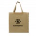 Screen Printed USA Made Natural Zipper Pocket Natural Canvas T Bottom