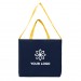 Screen Printed USA Made Navy/Gold Deluxe Dyed Canvas Shoulder Strap Gusset Screen Printed USA Made Navy/Gold Deluxe Dyed Canvas Shoulder Strap Gusset