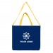 Screen Printed USA Made Royal/Gold Deluxe Dyed Canvas Shoulder Strap Gusset