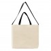 USA Made Natural/Black Deluxe Natural Canvas Shoulder Strap Gusset