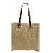 USA Made Natural Leather Handle Zip Top Natural Canvas Gusset 3Q USA Made Natural Leather Handle Zip Top Natural Canvas Gusset 3Q