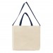 USA Made Natural/Navy Deluxe Natural Canvas Shoulder Strap Gusset