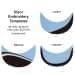 Light Blue-Black Meshback Snapback Skate Hat, Visor Applique