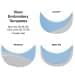 Light Blue-White Meshback Snapback Flat Brim, Visor Applique