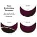 Burgundy-Black Meshback Velcro Skate Hat, Visor Applique