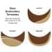 Brown-Khaki Meshback Velcro Flat Brim, Visor Applique