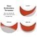 Orange-White Meshback Velcro Lowstyle, Visor Applique