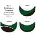 Kelly Green-Black Meshback Snapback Flat Brim, Visor Applique