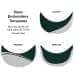 Hunter Green-White Meshback Snapback Skate Hat, Visor Applique