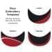 Dark Gray-Red Meshback Snapback Lowstyle, Visor Applique