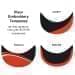 Dark Gray-Orange Meshback Velcro Flat Brim, Visor Applique