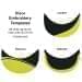 Dark Gray-Safety Green Meshback Velcro Skate Hat, Visor Applique