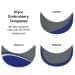 Light Gray-Royal Blue Meshback Velcro Skate Hat, Visor Applique
