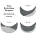 Light Gray-White Meshback Velcro Prostyle, Visor Applique